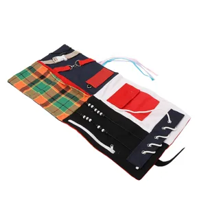 Fidget Blanket Reduce Anxiety Dementia Decompression Blanket Soft Polyester Various Difficulty Levels Widely Use for Elderly Adults with Autism - product information 2
