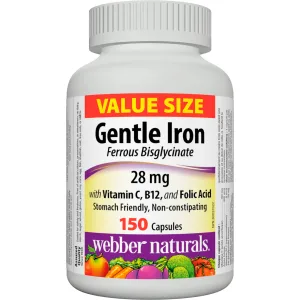 Webber Naturals Gentle Iron Supplement + Vitamin D3 1000 IU Bundle Nutritional Supplement + Vitamin D3 - product information 2