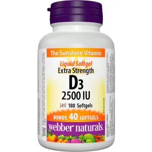 Webber Naturals Gentle Iron Supplement + Vitamin D3 1000 IU Bundle Nutritional Supplement + Vitamin D3 - product information 5
