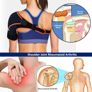 Shoulder Brace Adjustable Shoulder Support Brace Strap Joint Sport Gym Compression Bandage Wrap - TJOT14300-3