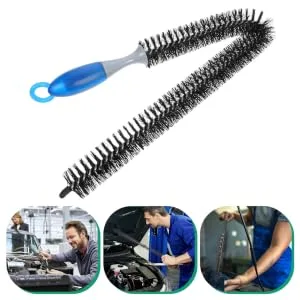 VILLFUL Engine Cleaning Brush Refrigerator Dryer Vent Cleaning Kit Dryer Cleaner Long Handle Clothes Dryer - product information 2