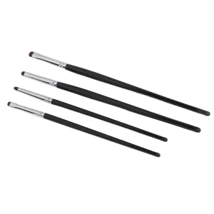 Eye Shadow Brush Kit Easy Apply Comfortable Grip Ergonomic Handle Detail Makeup Brush Kit 4pcs Moderate Texture Soft Hair for Home Use - 1410220136711-2