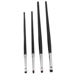 Eye Shadow Brush Kit Easy Apply Comfortable Grip Ergonomic Handle Detail Makeup Brush Kit 4pcs Moderate Texture Soft Hair for Home Use - 1410220136711-3
