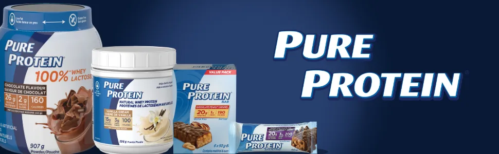 Pure Protein Bars - Nutritious Gluten Free Protein Snacks | Chocolate Peanut Butter + Chocolate Mint Cookie (Pack of 12) - product information 1