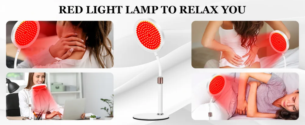 Red Light Lamp for Face 140 LEDs 3-in-1 Red Light Lamp for Office/Home Red Light Lamp Device for Leg Shoulder Leg Small - red light lamp