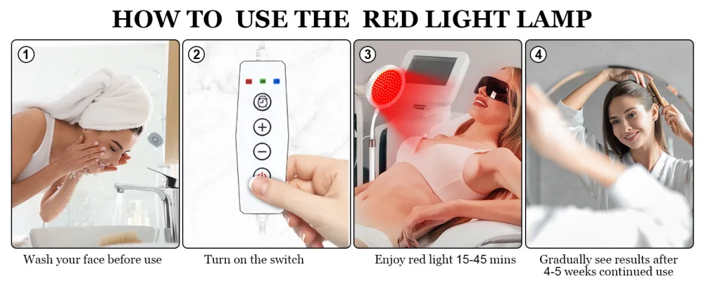 Red Light Lamp for Face 140 LEDs 3-in-1 Red Light Lamp for Office/Home Red Light Lamp Device for Leg Shoulder Leg Small - red light lamp