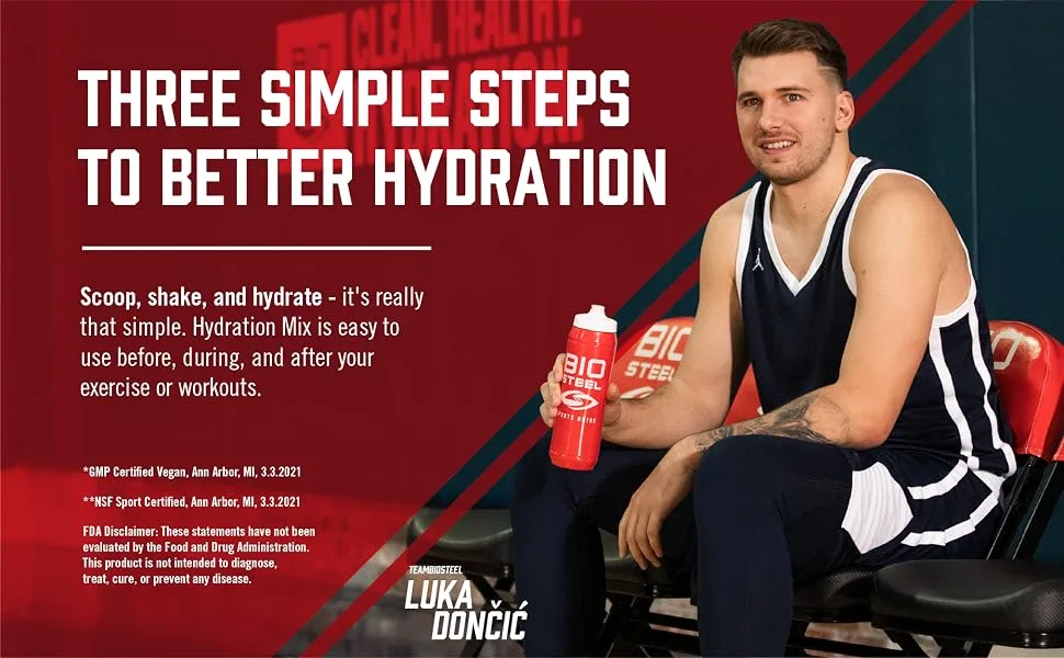 BioSteel Hydration Mix Mixed Berry + Lemon Lime Bundle (20 Servings each) Zero Sugar Hydration Drink Mixes Hydration Mix + Sports Drink Powder Mixed Berry 140 g (Pack of 1) - three