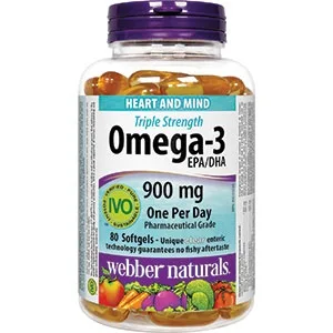 Webber Naturals Omega 3-6-9 Fish Oil 1 200 mg + Vitamin D3 1000 IU Bundle - product information 2