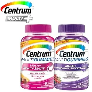 Centrum Performance Multivitamins/Minerals for Men & Women with Ginseng | Centrum Men MultiGummies (130 Count) - product information 7