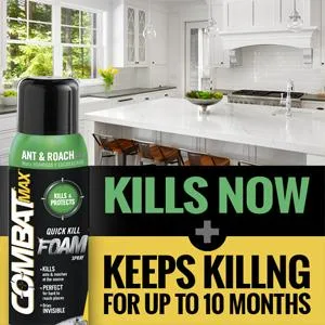 Combat Max Ant and Roach Killer Quick Kill Foam Spray, 17.5 Ounce - product information 3