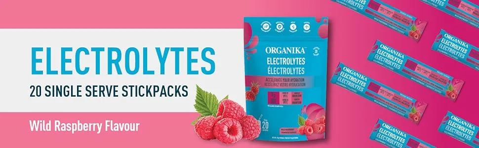 Organika Prebiotic + Probiotic Powder | Organika Electrolytes Powder - Wild Raspberry Sachets Powder + Organika Electrolytes Powder - product information 4