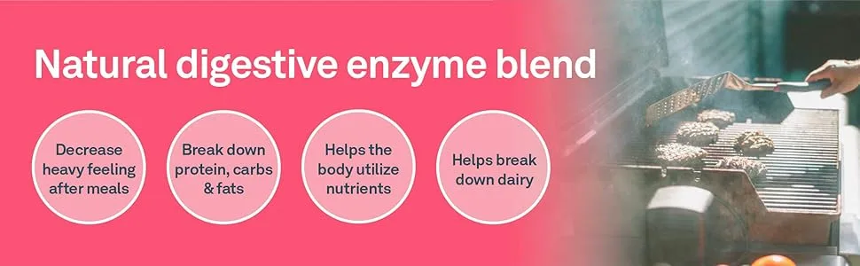 Organika Full Spectrum Plant Enzymes- Helps Break Down Carbs Fat Protein Dairy- 60 vcaps & Prebiotic + Probiotic Powder 3 G X 14 Sachets - product information 2