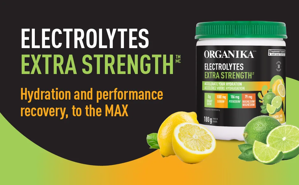 Organika Electrolytes Extra-Strength Powder- Lemon Lime- High in Sodium for Sport Recovery & Electrolyte Drink Mix - Raspberry flavour- Zero Sugar Hydration- 350 gram - 100 Servings - product information 1