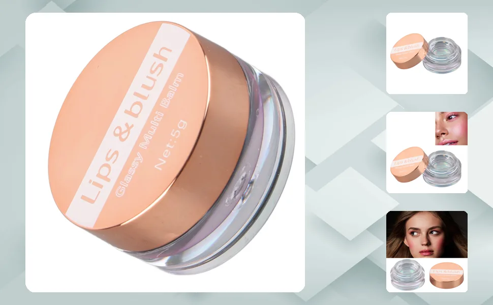 Color Changing Cream Blush Moisturizing Nourishing Waterproof Lasting Glitter Cream Blusher for Makeup - 1410230060411-1