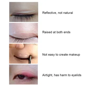 Jauarta 400pcs Transparent Invisible Double Eyelid Tape Adhesive Eyelid Sticker Makeup Tool - JM23403-2