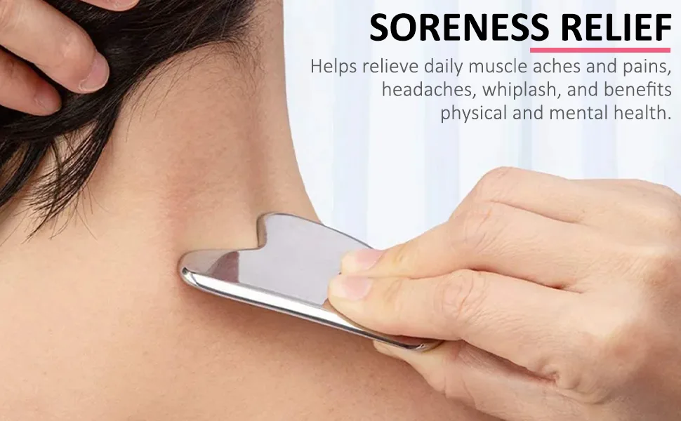 Terahertz Gua Sha Tool Terahertz Stone Gua Sha Scraping Tool Men Women Portable Facial Beauty Lymphatic Drainage Massager - Gua Sha Tool