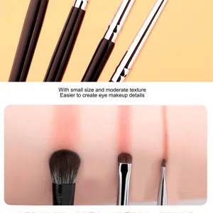 Eye Makeup Brushes Set 4pcs Small Head Dense Hair Soft Hair Easy Use for Eyeshadow Eyebrow Portable - 1410220136711-2