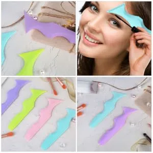 2pcs Multi-Function Shield Eyeliner Applicator Eyelash Lash Guide Aid Beauty Ruler Stencil - product information 3