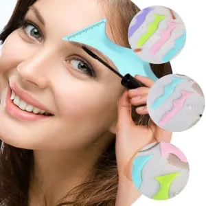2pcs Multi-Function Shield Eyeliner Applicator Eyelash Lash Guide Aid Beauty Ruler Stencil - product information 5