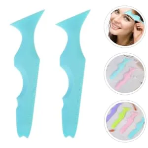 VILLFUL 2pcs Silicone Beauty Ruler Eyelash Mascara Eyelash Tool Eyeliner Silicone Stencil Make up Applicator - product information 2