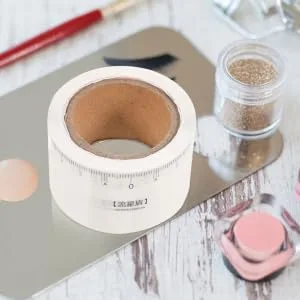 Outanaya Brow Ruler Sticker 1 Roll Stickers Brow Mapping Tool Makeup Eyebrow Line Eyebrow Mapping Template Drawing Pen Make up - product information 3