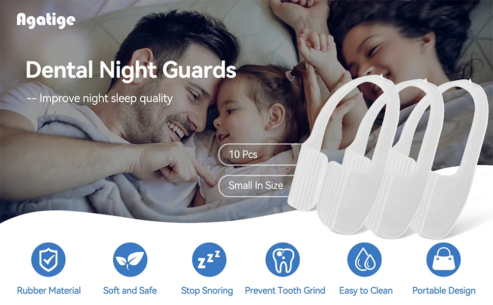 20pcs Dental Night Guards Rubber Athletic Protection Portable Mouth Clenching Guard for Grinding Teeth - product information 3