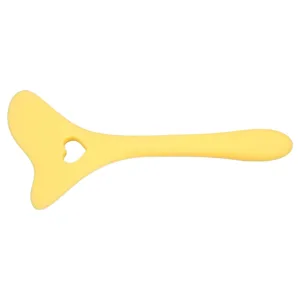 Reusable Aid with Cream Applicator Silicone Eye Makeup Tool for Drawing Eyeshadow Mascara Application - Versatile Eye Beauty Tool (Yellow) - 1410220086011-2