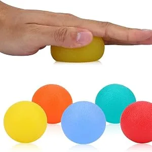 Ejoyous Squeeze Balls Silicone Hand Squeeze Ball for Hand Therapy Exercise Arthritis Wrist Carpal Tunnel Stress(Blue) - Silicone Massage Therapy Grip Ball