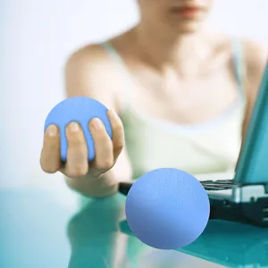 Ejoyous Squeeze Balls Silicone Hand Squeeze Ball for Hand Therapy Exercise Arthritis Wrist Carpal Tunnel Stress(Blue) - Squeeze Balls