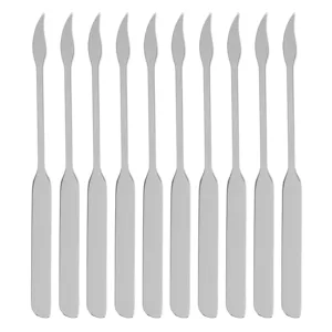 Jauarta 10PCS Makeup Spatula Tool Stainless Steel Double Ended Foundation Spatula for Makeup Accessories - product information 2