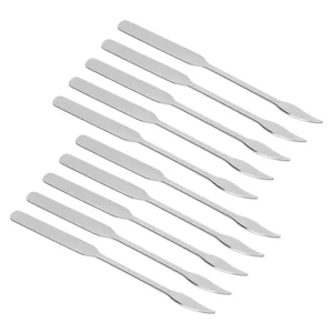 Jauarta 10PCS Makeup Spatula Tool Stainless Steel Double Ended Foundation Spatula for Makeup Accessories - product information 3