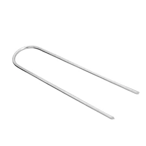 4 Pcs U Shaped Nail Tent Ground Staple High Hardness Stainless Steel Garden Pegs Securing Lawn Supplies - 3116210061811-2