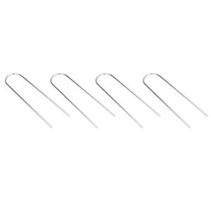 4 Pcs U Shaped Nail Tent Ground Staple High Hardness Stainless Steel Garden Pegs Securing Lawn Supplies - product information 3