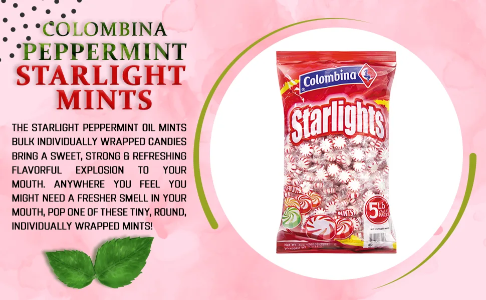 Colombina Breath Mints Delicate Drops | Over 660 Individually Wrapped Breath Savers Mini Mints in Bulk Bag 660 candies - peppermint candy soft candy balls mint breath saver candy mint discs restaurant mints