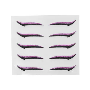 Jauarta Stickers Colorful Reusable Waterproof Self Adhesive Stickers for Weddings Dance Parties (Purple) - product information 2