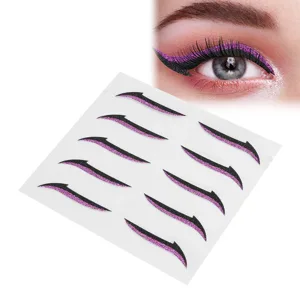 Jauarta Stickers Colorful Reusable Waterproof Self Adhesive Stickers for Weddings Dance Parties (Purple) - product information 3