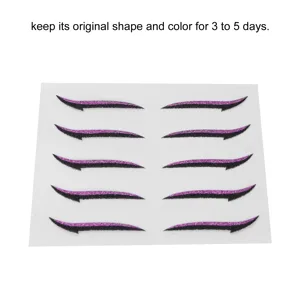 Jauarta Stickers Colorful Reusable Waterproof Self Adhesive Stickers for Weddings Dance Parties (Purple) - product information 6