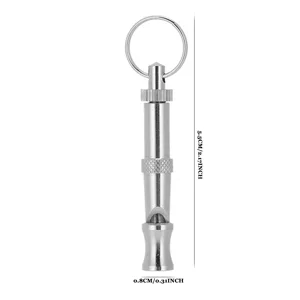 10PCS Dog Training Whistle Professional Adjustable Pitch Stainless Steel Pet Whistle for Recall and Stop Training and Pet Behavior Control - 2110200065011-2