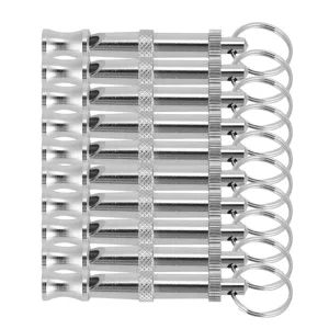 10PCS Dog Training Whistle Professional Adjustable Pitch Stainless Steel Pet Whistle for Recall and Stop Training and Pet Behavior Control - 2110200065011-3