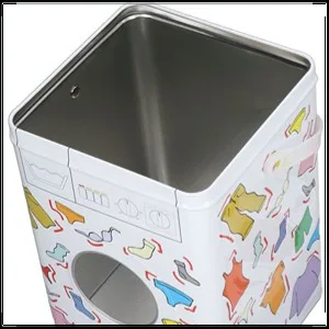Laundry Detergent Container Large Capacity Laundry Powder Bin with Perspective Window and Lid Metal Laundry Detergent Powder Storage Box for Farmhouse Laundry Room Decor - product information 7