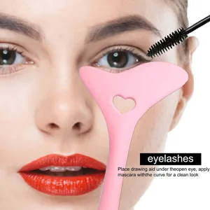 Silicone Aid Stencils Wing Tips Reusable Silicone Tool Mascara Drawing Aid Makeup Tool Applicator Tool () - 10347761-2