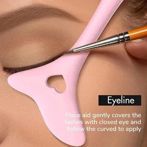 Silicone Aid Stencils Wing Tips Reusable Silicone Tool Mascara Drawing Aid Makeup Tool Applicator Tool () - 10347761-3