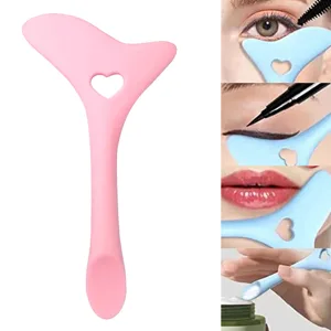 Silicone Aid Stencils Wing Tips Reusable Silicone Tool Mascara Drawing Aid Makeup Tool Applicator Tool () - product information 2