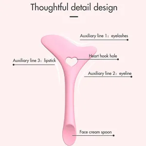 Silicone Aid Stencils Wing Tips Reusable Silicone Tool Mascara Drawing Aid Makeup Tool Applicator Tool () - product information 3