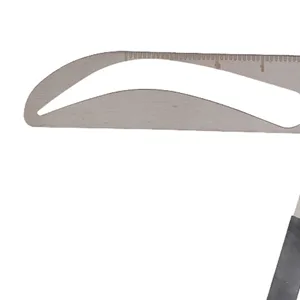 Line Marker Ruler 4 Types Permanent Eyebrow Ruler Eyebrow Measure Balance Extension Ruler Eyebrow Shape Stencil (Arched Eyebrows) - product information 6