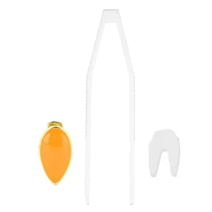 Hip Hop Teeth Single Removable Mouth Teeth Halloween Dentures Ornaments Accessories Teeth (Orange) - 1411210222912-3