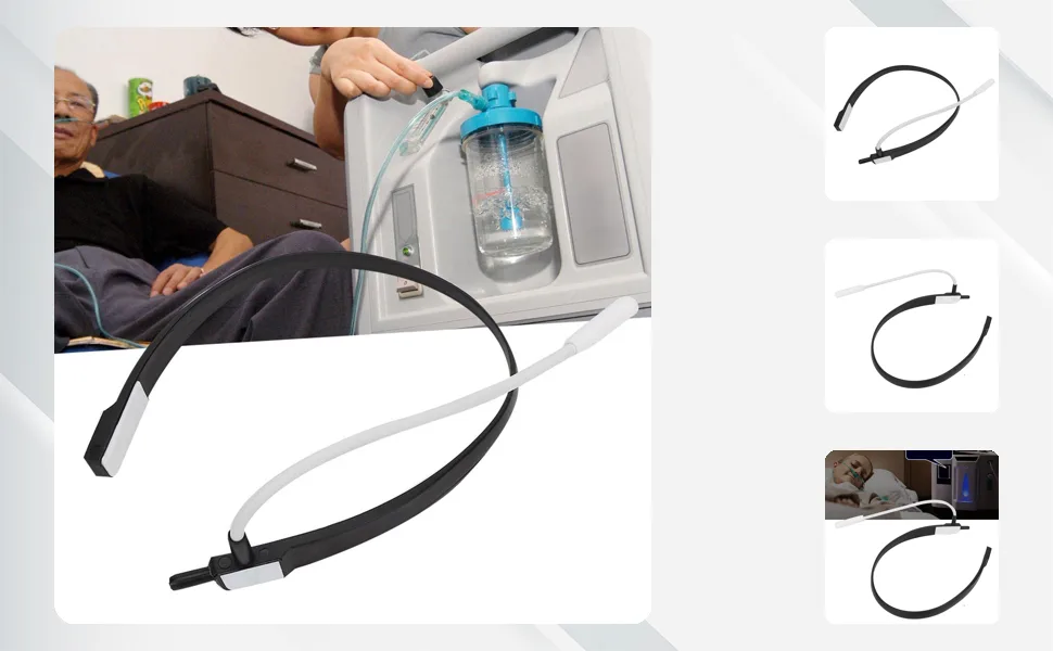 Home Use Comfortable Ear Hook Oxygen Inhaler Headset Accessory for Oxygen Generator Machine - JM29074-1