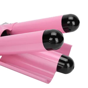 Curling Iron Wand 3 Barrel Curling Iron Wand Adjustable Hair Curler Waver Crimper Hair Styling Tool ( 32mm) Pink 32mm - 1413200147516-2
