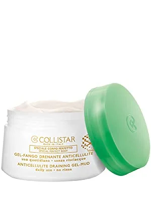 Collistar Gel-mud Draining Anti-cellulite, Unpublished gel-fango texture, has a targeted anti-cellulite, slimming and draining, Contains escin and white mud, Without rinsing, 400 ml - product information 1