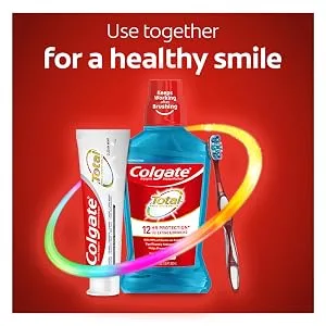 Colgate Total Toothpaste, Clean Mint, 9.6 Ounce (2-Pack) 2 Pack Clean Mint - Use together for a healthy smile